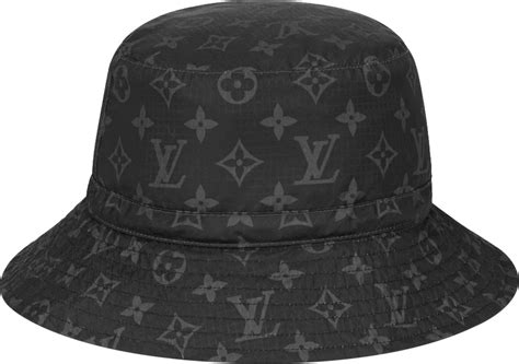 louis vuitton bucket hat black